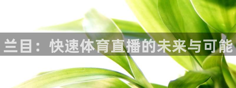 兰目：快速体育直播的未来与可能